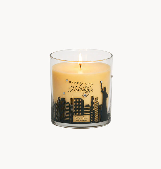 Happy Holiday Candle