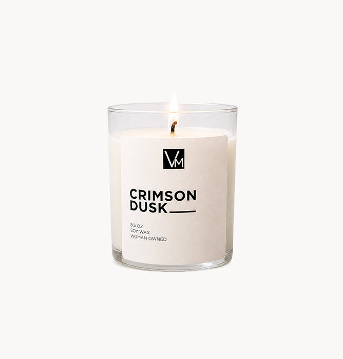 Crimson Dusk 8.5oz Soy Wax Candle