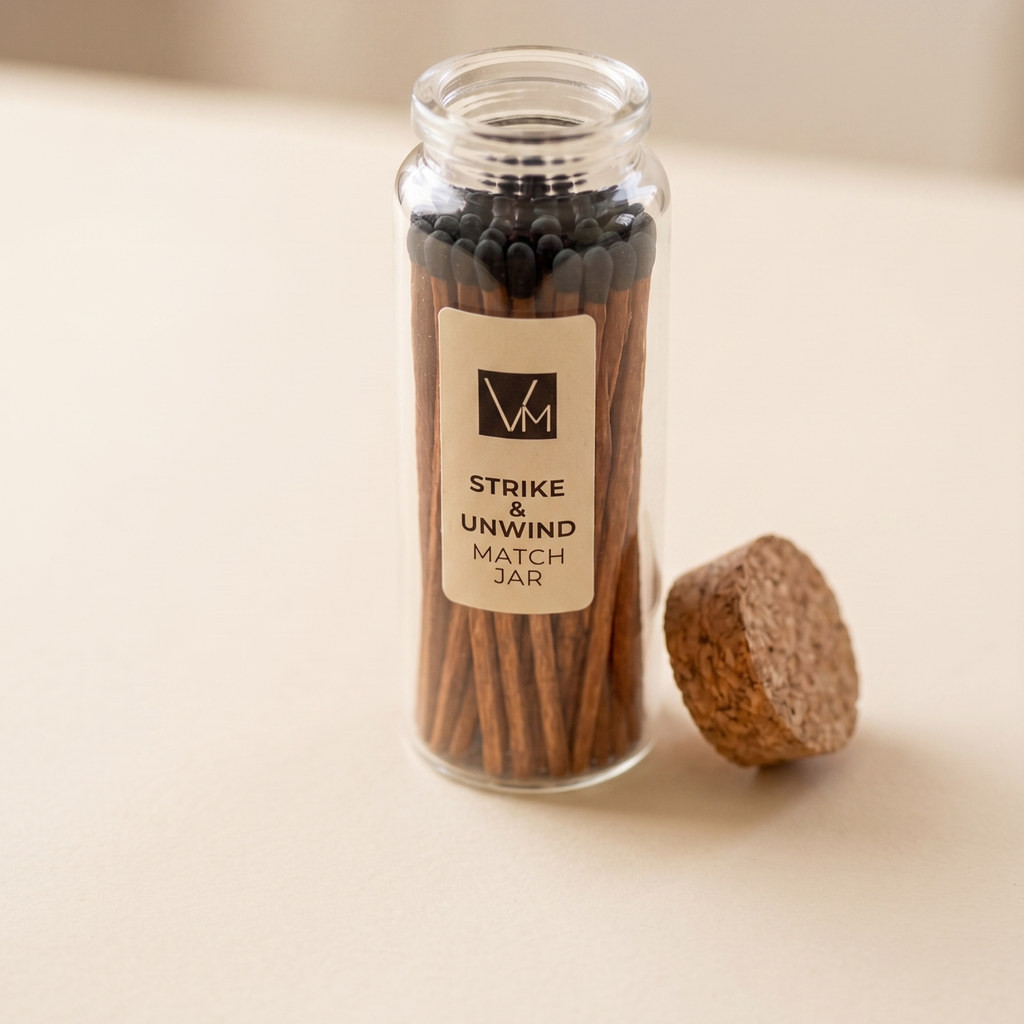 Minimalist Glass Matchstick Vial