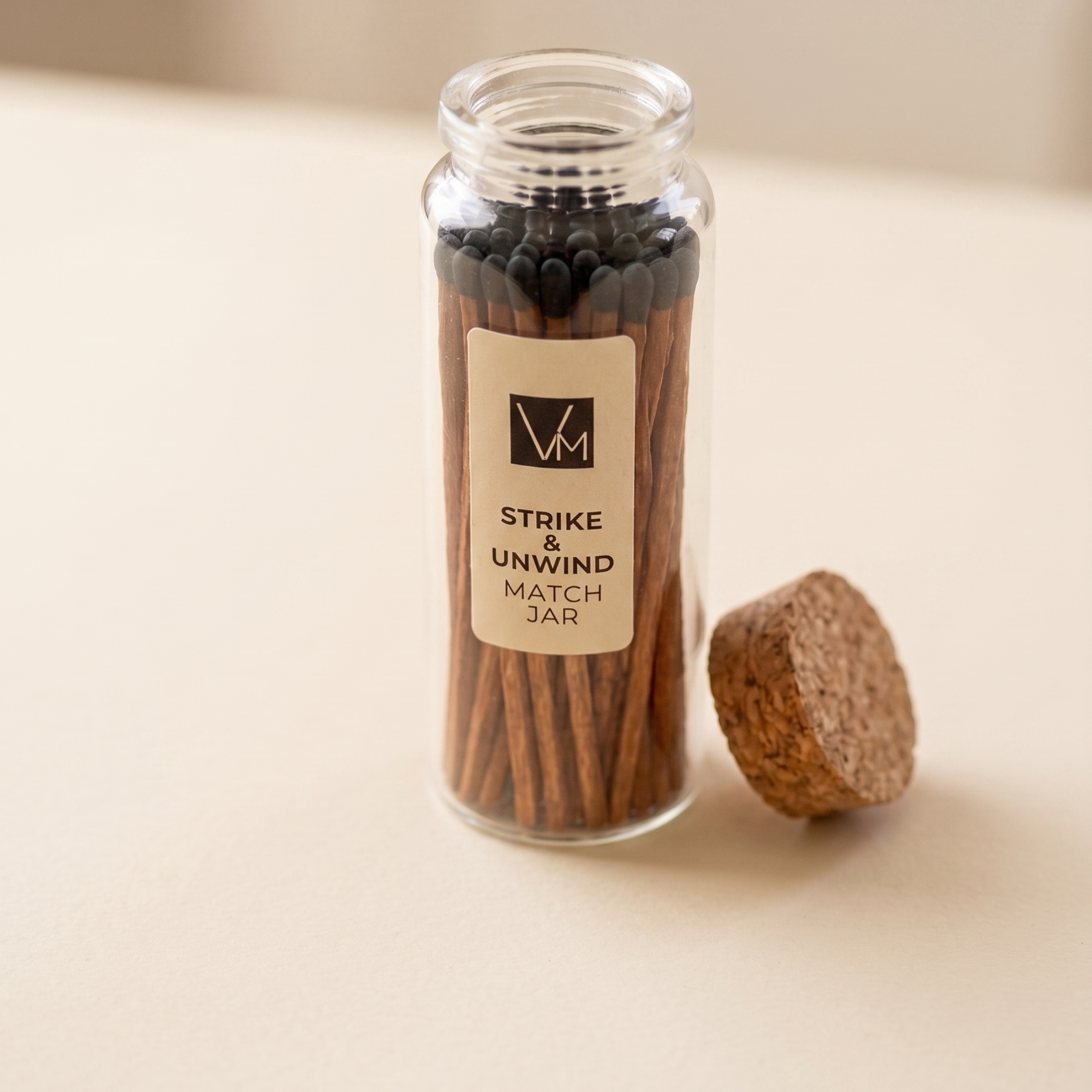 Minimalist Glass Matchstick Vial