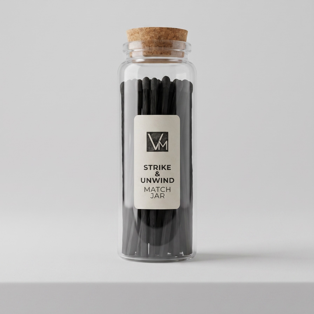 Minimalist Glass Matchstick Vial