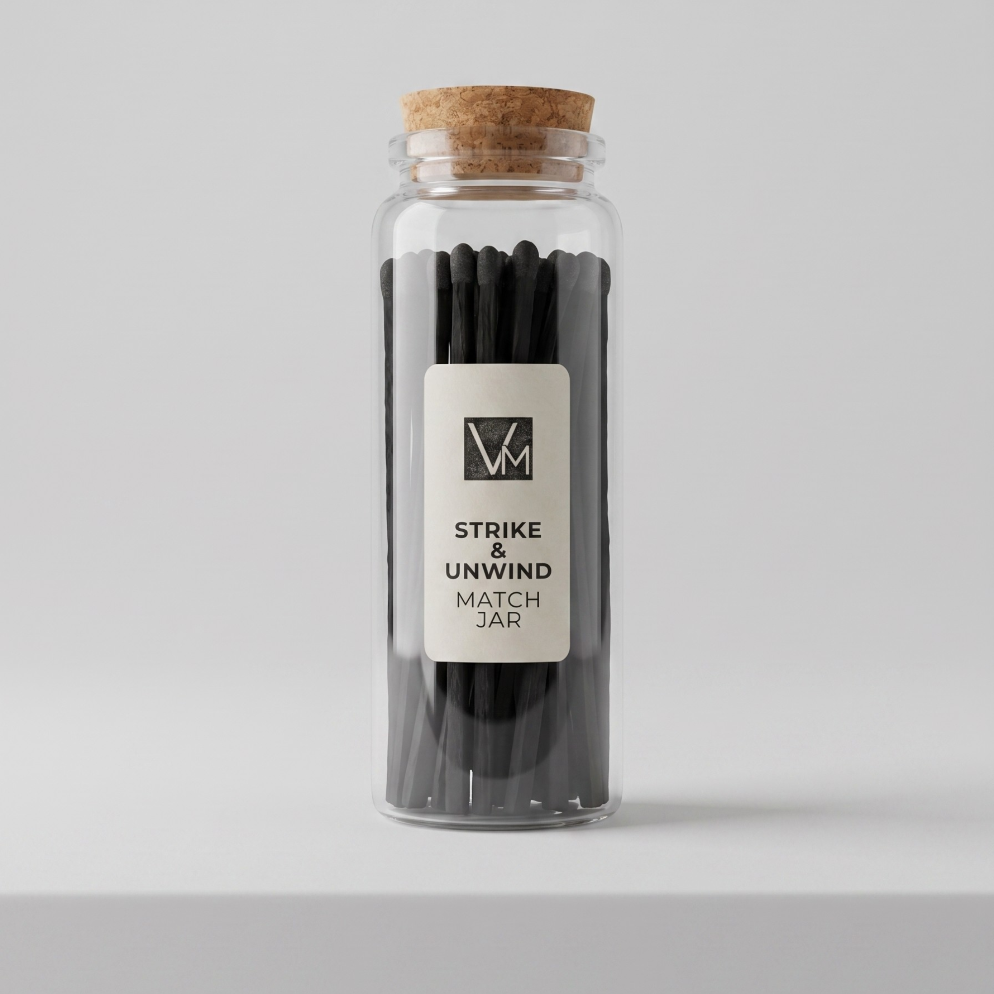 Minimalist Glass Matchstick Vial