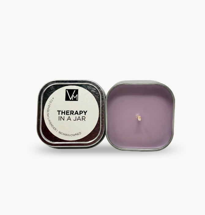 Lavender Soy Candle, 4 oz Travel Tin