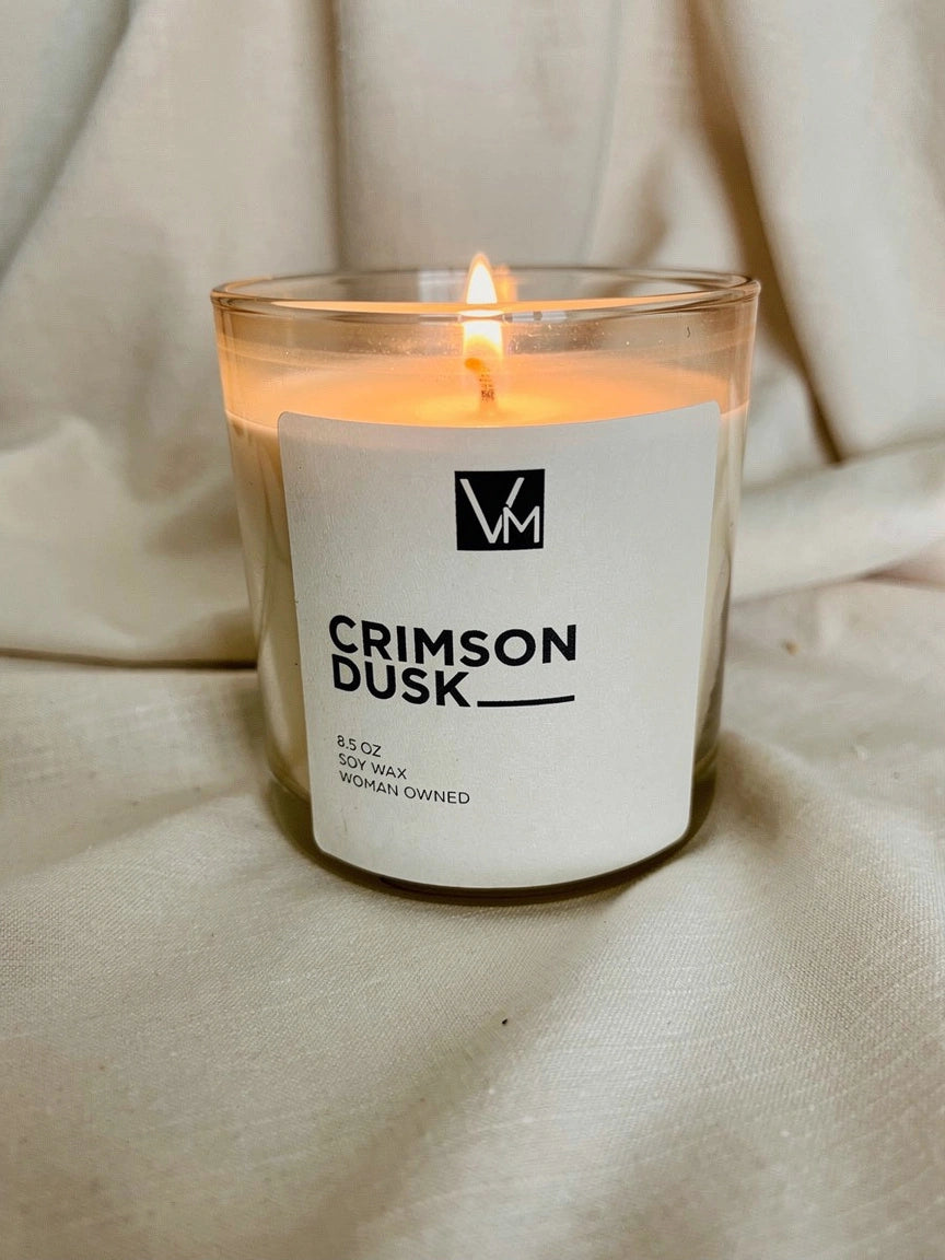 Crimson Dusk 8.5oz Soy Wax Candle