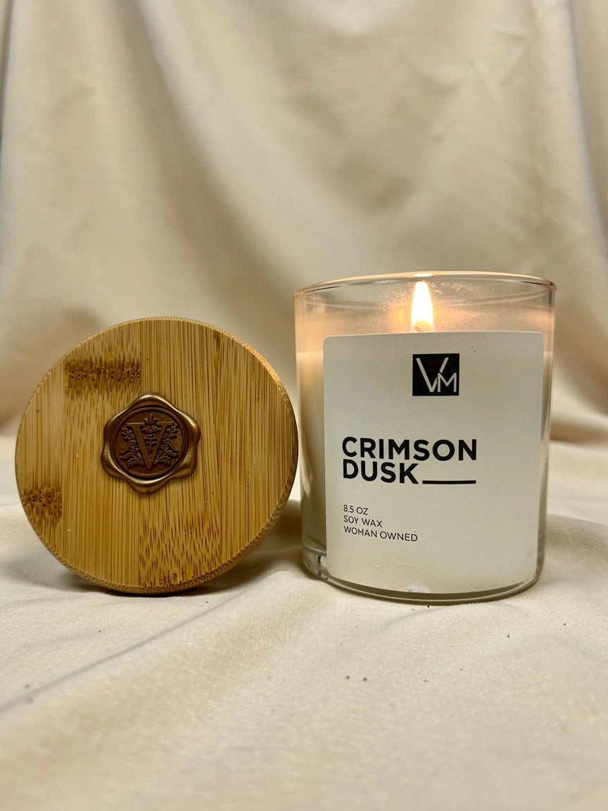 Crimson Dusk 8.5oz Soy Wax Candle